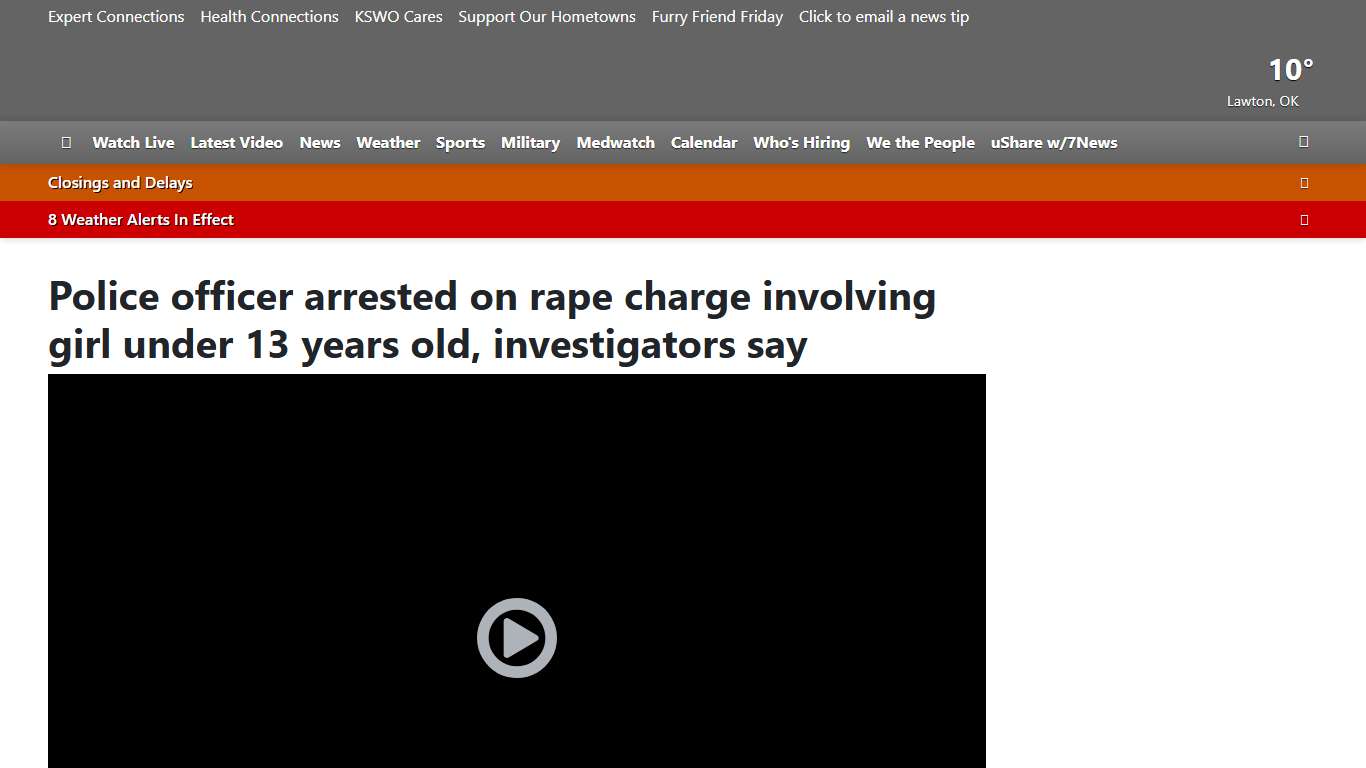 Police officer arrested on rape charge involving girl under 13 years old, investigators say